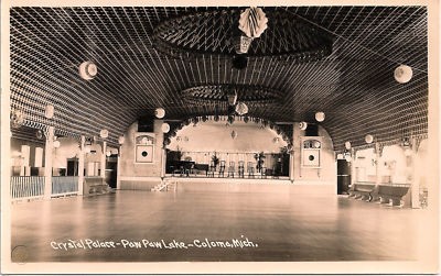 Crystal Palace Ballroom at Paw Paw Lake - Old Photo Of Interior (newer photo)